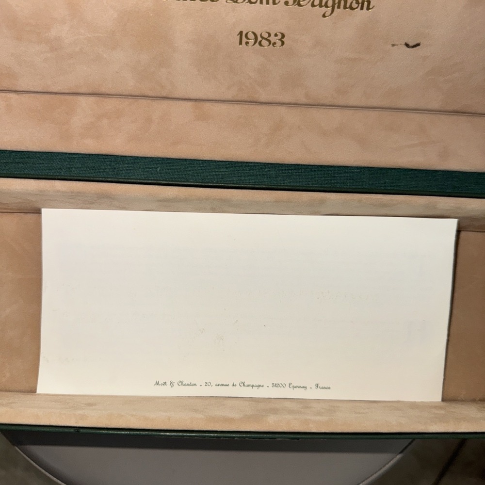 Vintage Cuvee Dom Perignon 1983 Empty Champagne‎ Box W/ Booklet - Picture 6 of 10